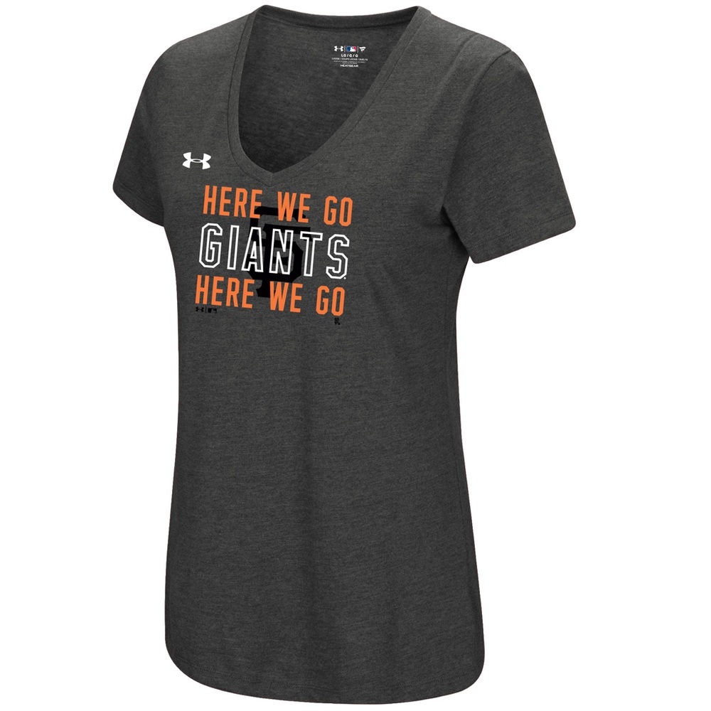 Women's Under Armour MLB San Francisco Giants Chant Tri-Blend V-Neck T-Shirt**XL